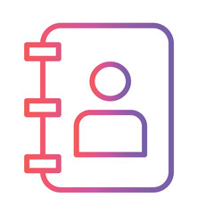 Poster - Basic Book Study Gradient Outline Icon