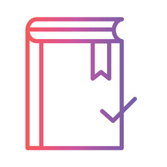 Poster - Basic Book Study Gradient Outline Icon