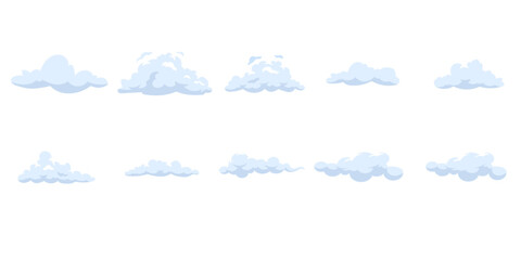 flat cloud illustration