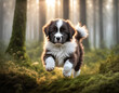 puppy in forest