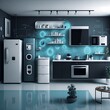© Kheder - Smart House, Future Living in a Technologically Advanced Kitchen