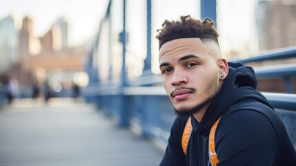 Wall Mural - Sporty dressed young man