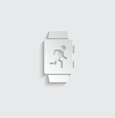 Poster - fitness smart watch smartwatch 
 icon vector 