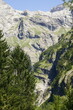 Cascades dans le cirque du Fer-à-Cheval dans le département de la Haute-Savoie en France