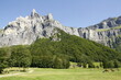 Vue panoramique sur le cirque du Fer-à-Cheval dans le département de la Haute-Savoie en France