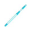 Telescopic extension threaded pole icon. Broom handle. From blue icon set.