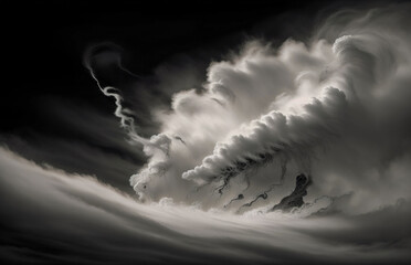 Wall Mural - abstraction is something that is not really an illusion, the sky is gold, a dark background
