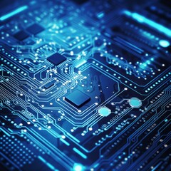Aufkleber - Cybernetic circuit background