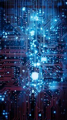 Aufkleber - Cybernetic circuit background