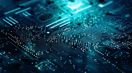 Aufkleber - Cybernetic circuit background