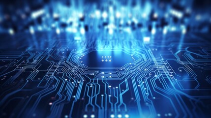 Aufkleber - Cybernetic circuit background