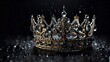 crown, with rain drops on it.  Ultra detailed, with an extremely sharp focus, 8k