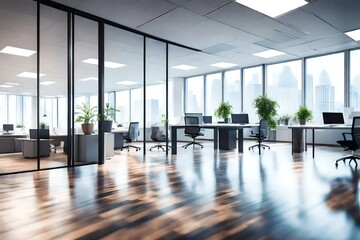 Poster - interior of a office