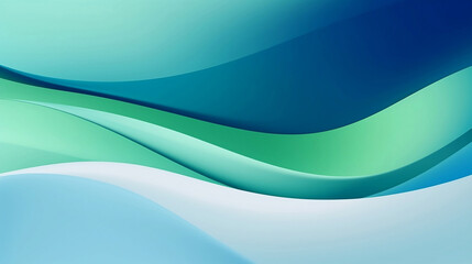 Wall Mural - Minimalist and Abstract background in Blue and green Colors