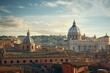 Rome, Italy. Panoramic view of the city, Rome, Italy city view, AI Generated
