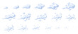 Exhaust animation. Animate smoke cloud, cartoon dust 2d animated effect for game, frame sprite sheet motion steam, emission gas storyboard fast movement smog neat png illustration