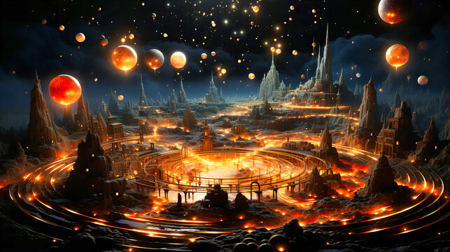 Animated constellations telling celestial stories
