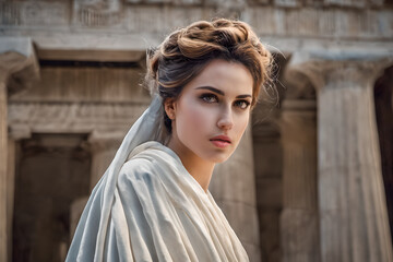 portrait of an ancient greek woman