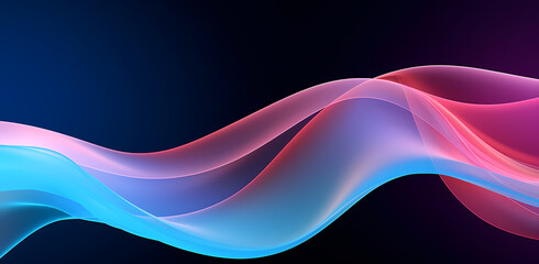 Wall Mural - some purple, red and blue abstract affluent wave background, in the style of luminous 3d objects, dark turquoise and light pink, abstraction-création, smokey background, digitally enhanced