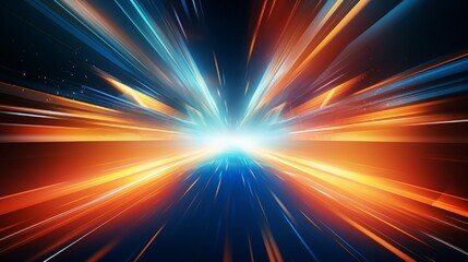 Poster - acceleration speed motion on night road. bright sparkling background. panoramic high speed technolog