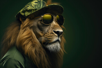 Lioness of Coolness in Sunglasses