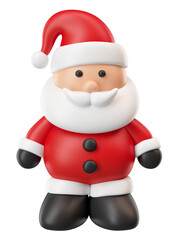 Wall Mural - Santa Claus cartoon in 3d render illustration 