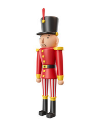 Wall Mural - nutcracker guard christmas in 3d render illustration