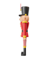 Wall Mural - Nutcracker Guard Christmas in 3d render illustration