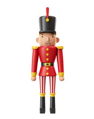 Wall Mural - Nutcracker Guard Christmas in 3d render illustration