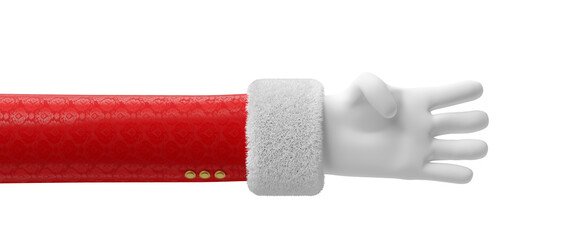 Wall Mural - Santa Claus Hand in 3d render illustration