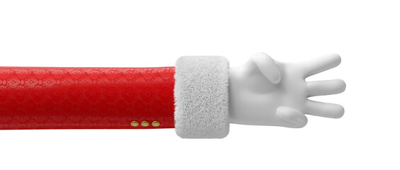 Wall Mural - Santa Claus Hand in 3d render illustration