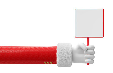 Wall Mural - Santa Claus Hand in 3d render illustration