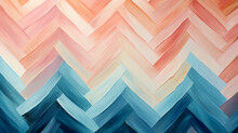Chevron Blue Pink Zig Zag Painted Seamless Pattern Background