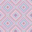 Knitted Seamless Pattern. Vector Template for Wallpaper, Textile, Packaging.	