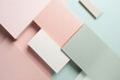 minimalist geometric design of pastel rectangles