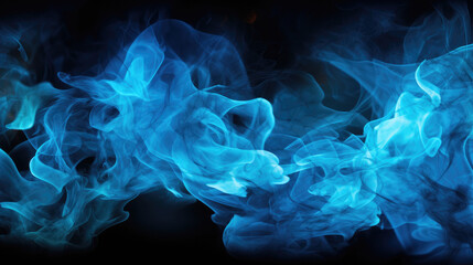 Wall Mural - Blue and red smoke of  black isolated background. Background from the smoke of vape. 