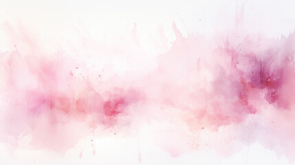 Wall Mural - Abstract pink watercolor art background for cards, flyer, poster, banner and cover design. Hand drawn flower illustration for Valentines Day.
