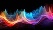 Colorful sound waves, quantum wave tracing  ,background 