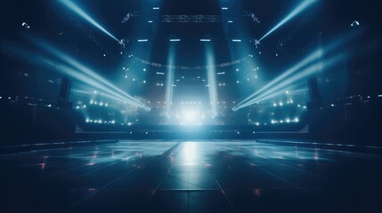 Empty music concert stage