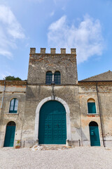 Wall Mural - Beautiful view of the historic centre in Castellaro Lagusello, Monzambano, Lombardy, Italy.
