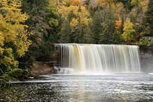 Waterfall In Autumn
