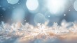 Sunbeams background snowflakes frame art with space for text, background image, AI generated