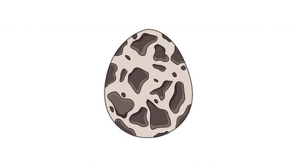 Sticker - Animation forms a quail egg icon