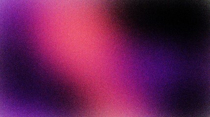 Wall Mural - pink purple black abstract grainy gradient background with noise texture for header poster banner ba
