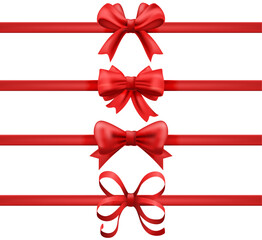 Wall Mural - ribbon gift red color vector celebration christmas day.  celebration valentines day