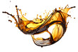 © sam - dirty oil splash isolated on transparent background - design element PNG cutout