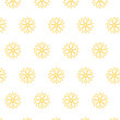 © vectorfusionart - Digital png illustration of yellow pattern of repeated shapes on transparent background