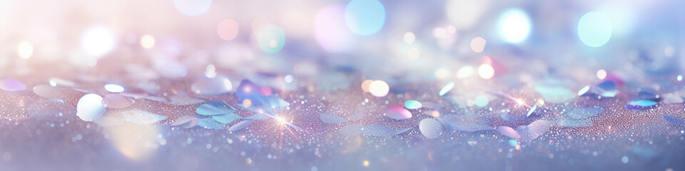 Abstract glitter lights background blurred bokeh
