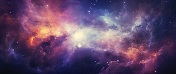 Wall Mural - galaxy space wallpaper, in the style of dark violet colors background