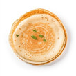 Top view dosa picture white background